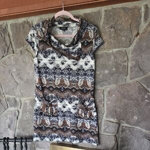 Papillon Blanc Multicolor Patterned Dress